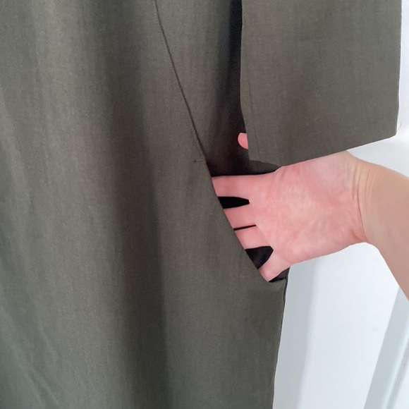 MM. LaFleur Etsuko Dress Dark Green Size 14 - Picture 5 of 7